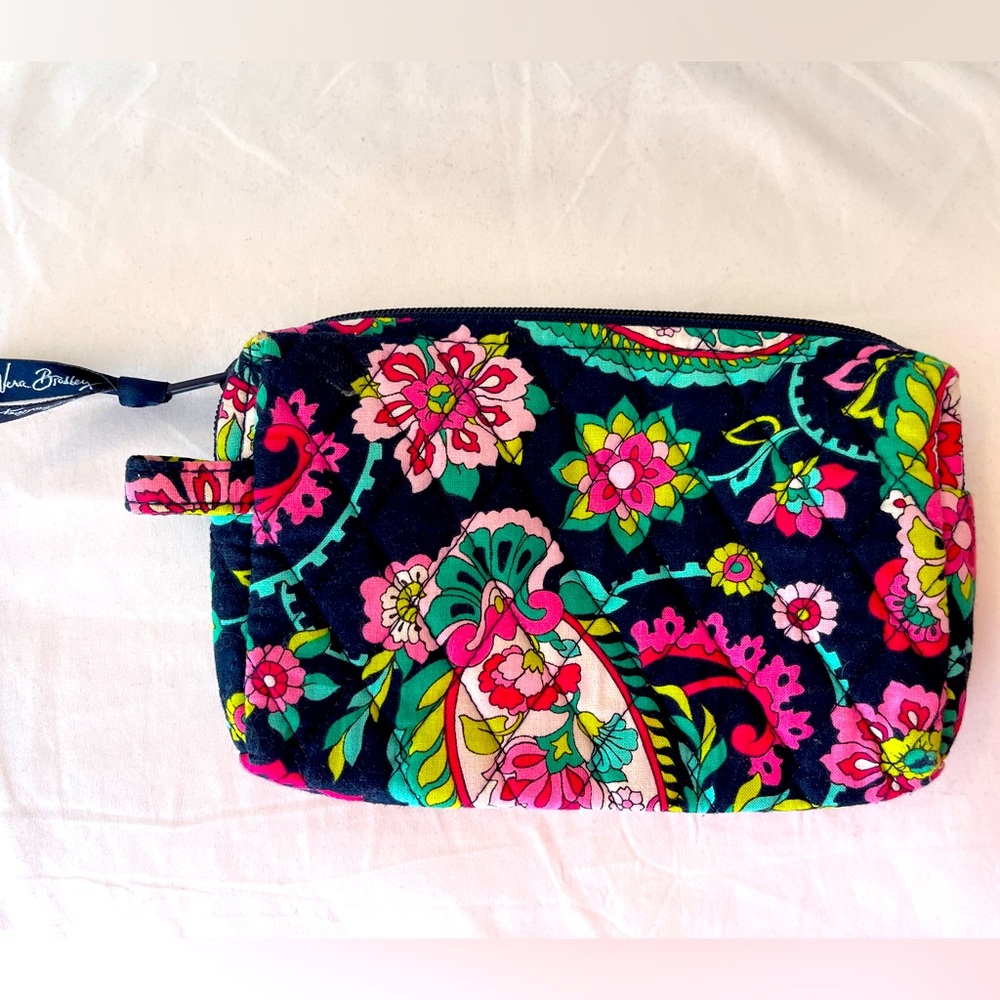 Vera Bradley Petal Paisley Zipper Cosmetic Bag